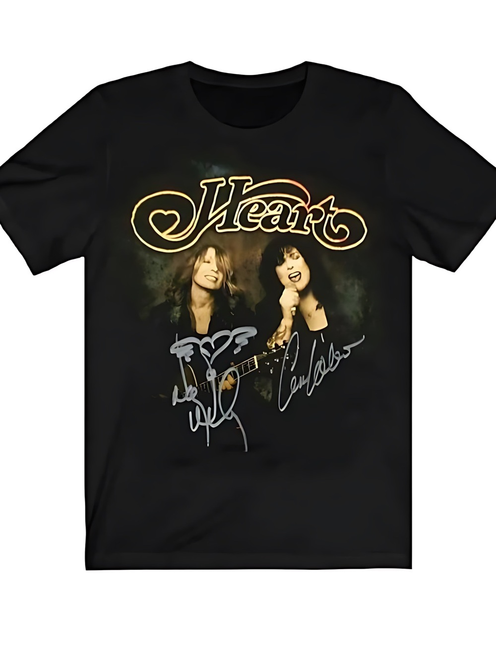 Heart Music Band Unisex T Shirt Classic Rock Vintage Style Tee